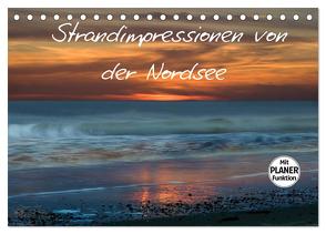 Strandimpressionen von der Nordsee (Tischkalender 2024 DIN A5 quer), CALVENDO Monatskalender von Brausch,  Heidi