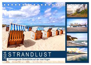 STRANDLUST Insel Rügen (Tischkalender 2024 DIN A5 quer), CALVENDO Monatskalender von Dreegmeyer,  Andrea