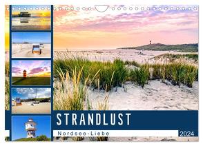 Strandlust Nordsee-Liebe (Wandkalender 2024 DIN A4 quer), CALVENDO Monatskalender von Dreegmeyer,  Andrea