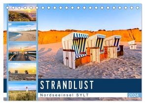 STRANDLUST Nordseeinsel Sylt (Tischkalender 2024 DIN A5 quer), CALVENDO Monatskalender von Dreegmeyer,  Andrea