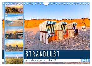 STRANDLUST Nordseeinsel Sylt (Wandkalender 2024 DIN A4 quer), CALVENDO Monatskalender von Dreegmeyer,  Andrea