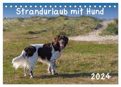 Strandurlaub mit Hund (Tischkalender 2024 DIN A5 quer), CALVENDO Monatskalender von Bollich,  Heidi