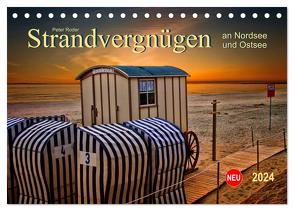 Strandvergnügen – an Nordsee und Ostsee (Tischkalender 2024 DIN A5 quer), CALVENDO Monatskalender von Roder,  Peter