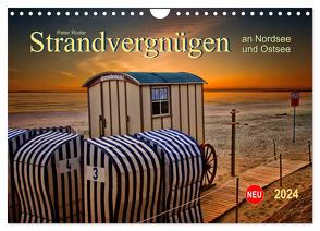 Strandvergnügen – an Nordsee und Ostsee (Wandkalender 2024 DIN A4 quer), CALVENDO Monatskalender von Roder,  Peter