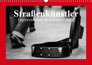 Straßenkünstler. Impressionen in schwarz-weiß (Wandkalender 2020 DIN A3 quer) von Stanzer,  Elisabeth