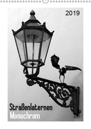 Straßenlaternen Monochrom (Wandkalender 2019 DIN A3 hoch) von SchnelleWelten