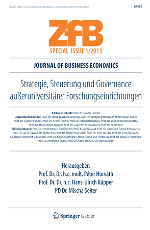 Strategie, Steuerung und Governance außeruniversitärer Forschungseinrichtungen von Horváth,  Péter, Küpper,  Hans-Ulrich, Seiter,  Mischa