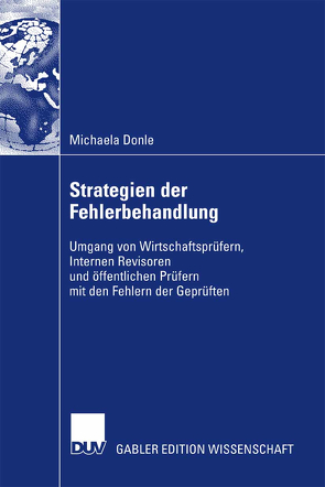 Strategien der Fehlerbehandlung von Donle,  Michaela, Richter,  Prof. Dr. Martin