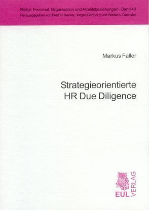 Strategieorientierte HR Due Diligence von Faller,  Markus