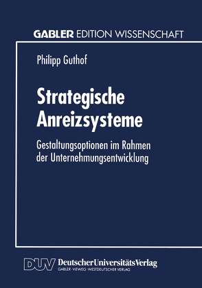 Strategische Anreizsysteme von Guthof,  Philipp