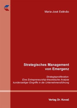 Strategisches Management von Emergenz von Estêvão,  Maria-José