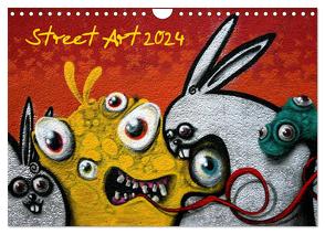 Street-Art 2024 / CH-Version (Wandkalender 2024 DIN A4 quer), CALVENDO Monatskalender von Stolzenburg,  Kerstin