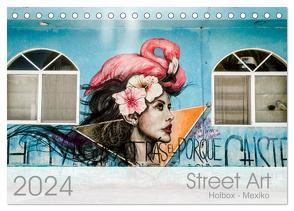 Street Art – Holbox, Mexico (Tischkalender 2024 DIN A5 quer), CALVENDO Monatskalender von Schoennerstedt,  Maren