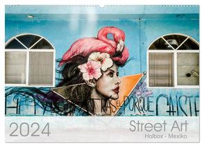 Street Art – Holbox, Mexico (Wandkalender 2024 DIN A2 quer), CALVENDO Monatskalender von Schoennerstedt,  Maren