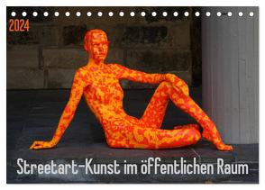 Streetart – Kunst im öffentlichen Raum (Tischkalender 2024 DIN A5 quer), CALVENDO Monatskalender von SchnelleWelten,  SchnelleWelten