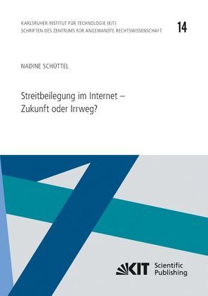 Streitbeilegung im Internet – Zukunft oder Irrweg? von Schüttel,  Nadine