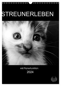 Streunerleben mit Planerfunktion (Wandkalender 2024 DIN A3 hoch), CALVENDO Monatskalender von Ira Schulz,  Melanie