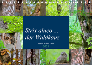 Strix aluco … der Waldkauz (Tischkalender 2021 DIN A5 quer) von Freund,  Andreas