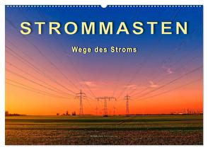 Strommasten – Wege des Stroms (Wandkalender 2024 DIN A2 quer), CALVENDO Monatskalender von Roder,  Peter