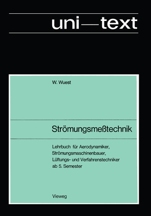 Strömungsmeßtechnik von Wuest,  Walter