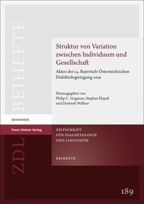 Struktur von Variation zwischen Individuum und Gesellschaft von Elspass,  Stephan, Vergeiner,  Philip C., Wallner,  Dominik