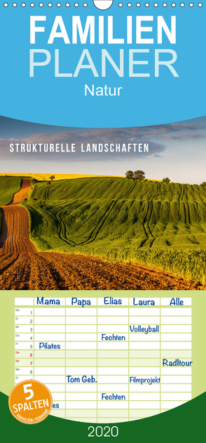 Strukturelle Landschaften – Familienplaner hoch (Wandkalender 2020 , 21 cm x 45 cm, hoch) von Gospodarek,  Mikolaj