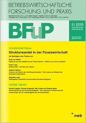 Strukturwandel in der Finanzwirtschaft