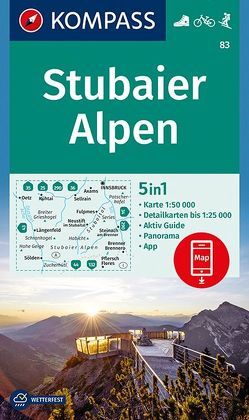 KOMPASS Wanderkarte Stubaier Alpen von KOMPASS-Karten GmbH