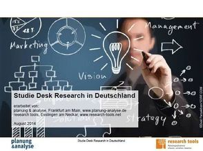 Studie Desk Research in Deutschland von planung & analyse, research tools