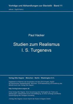 Studien zum Realismus I. S. Turgenevs von Hacker,  Paul