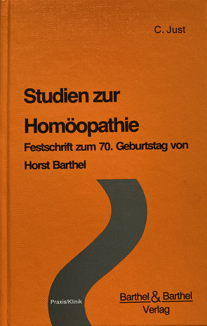 Studien zur Homöopathie von Just,  C