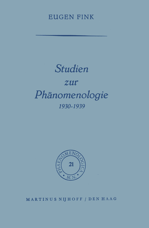 Studien zur Phänomenologie 1930–1939 von Fink,  S.