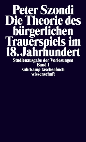 Studienausgabe der Vorlesungen in 5 Bänden von Bollack,  Jean, Mattenklott,  Gert, Szondi,  Peter