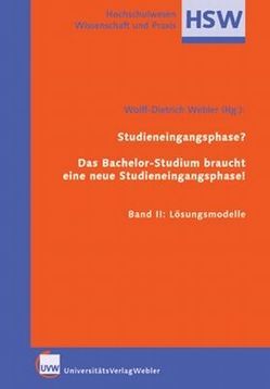 Studieneingangsphase? von Webler,  Wolff-Dietrich