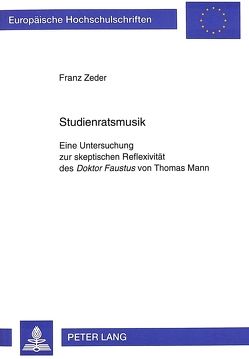 Studienratsmusik von Zeder,  Franz