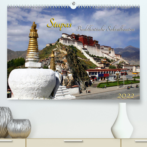 Stupas – Buddhistische Sakralbauten 2022 (Premium, hochwertiger DIN A2 Wandkalender 2022, Kunstdruck in Hochglanz) von Bergermann,  Manfred