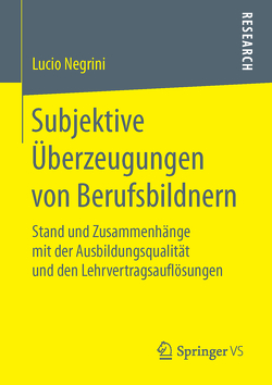 Subjektive Überzeugungen von Berufsbildnern von Negrini,  Lucio