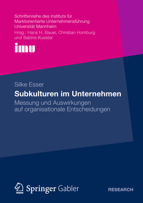 Subkulturen im Unternehmen von Esser,  Silke