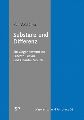 Substanz und Differenz von Voßkühler,  Karl