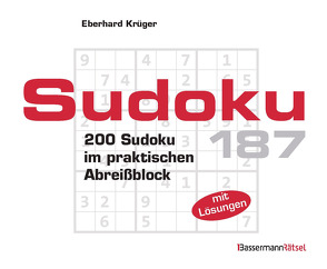 Sudoku Block 187 (5 Exemplare à 2,99 €) von Krüger,  Eberhard