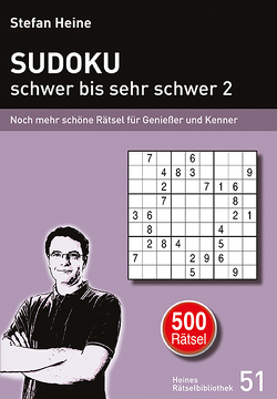 SUDOKU – schwer bis sehr schwer 2 von Heine,  Stefan