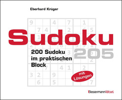 Sudokublock 205 (5 Exemplare à 2,99 €) von Krüger,  Eberhard