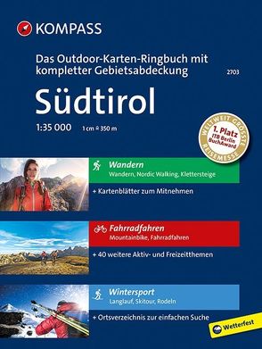 KOMPASS Outdoor-Karten Ringbuch Südtirol von KOMPASS-Karten GmbH