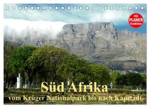 Süd Afrika – vom Krüger Nationalpark bis nach Kapstadt (Tischkalender 2024 DIN A5 quer), CALVENDO Monatskalender von Dürr,  Brigitte