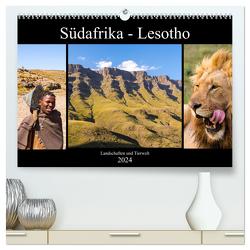 Südafrika – Lesotho (hochwertiger Premium Wandkalender 2024 DIN A2 quer), Kunstdruck in Hochglanz von Lehrbach,  Patrick