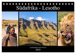 Südafrika – Lesotho (Tischkalender 2024 DIN A5 quer), CALVENDO Monatskalender von Lehrbach,  Patrick