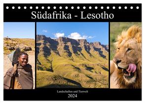 Südafrika – Lesotho (Tischkalender 2024 DIN A5 quer), CALVENDO Monatskalender von Lehrbach,  Patrick