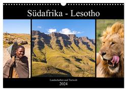 Südafrika – Lesotho (Wandkalender 2024 DIN A3 quer), CALVENDO Monatskalender von Lehrbach,  Patrick