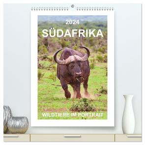 SÜDAFRIKA – WILDTIERE IM PORTRAIT (hochwertiger Premium Wandkalender 2024 DIN A2 hoch), Kunstdruck in Hochglanz von Fraatz,  Barbara