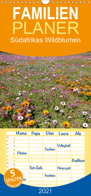 Südafrikas Wildblumen – Familienplaner hoch (Wandkalender 2021 , 21 cm x 45 cm, hoch) von Herzog,  Michael